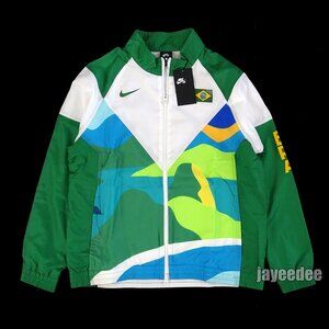 NIKE SB x PARRA BRAZIL FEDERATION OLYMPIC TRACK JACKET WOMEN'S UNRELEASED L